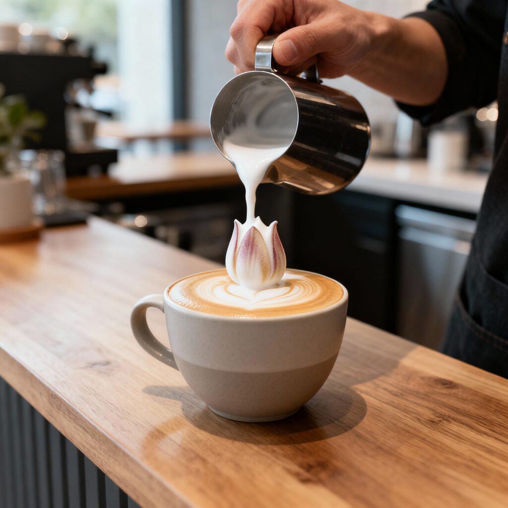 Lale (Tulip) Latte Art Tekniği