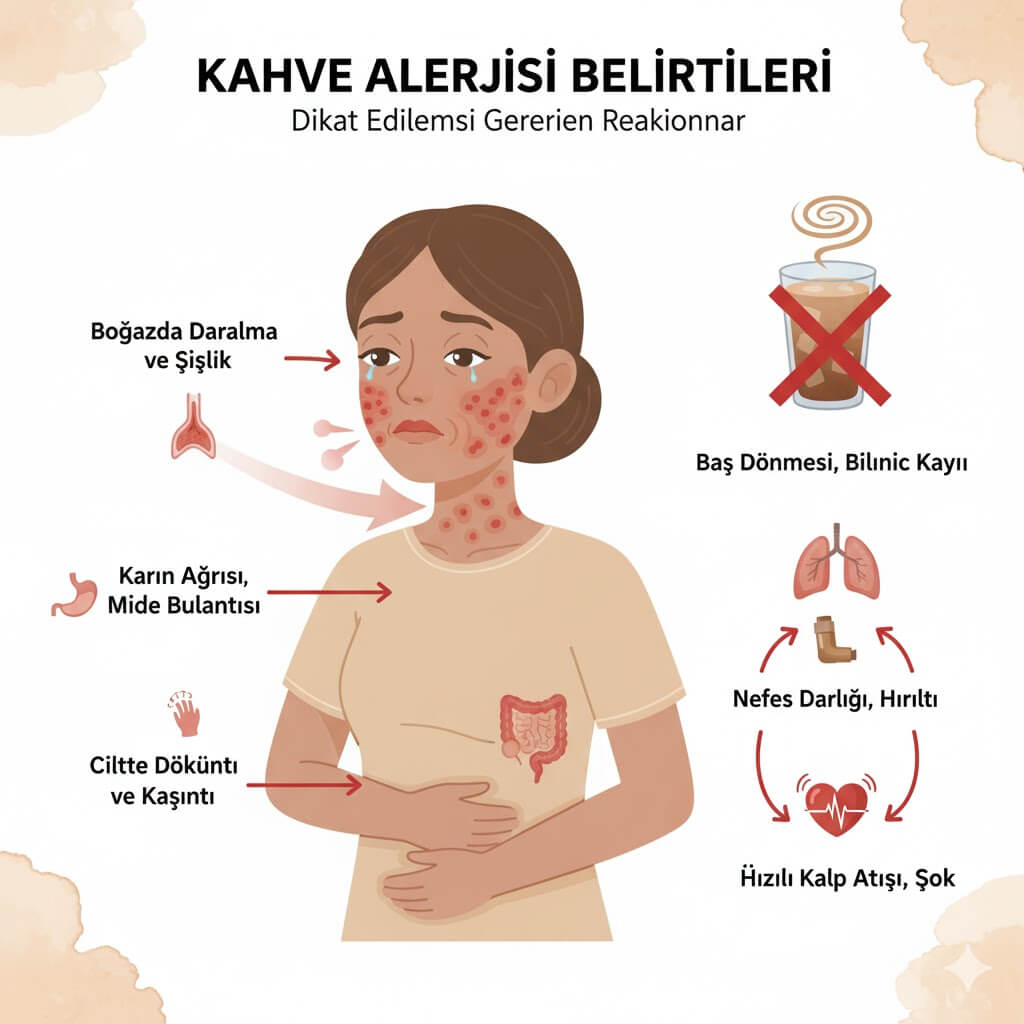 Kahve Alerjisi Belirtileri