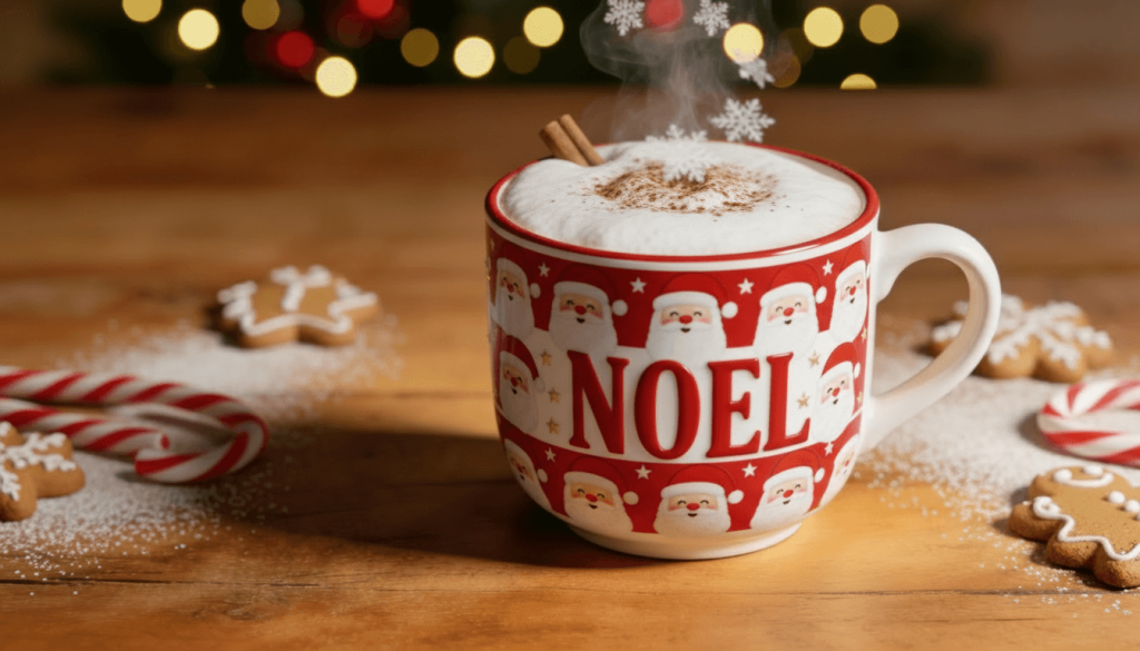 Noel Baba Kahve Fincanı Tasarımı