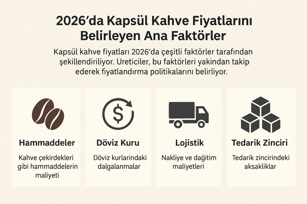 Kapsül Kahve Fiyatını belirleyen faktörler