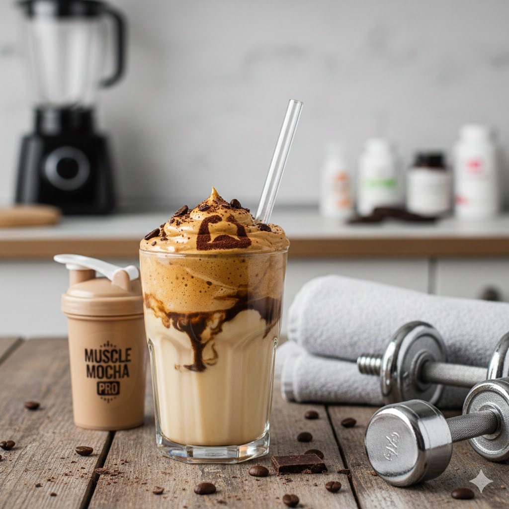 Dalgona Kahve Proteinli